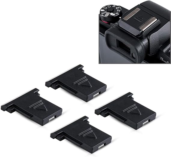 4PCS Camera Hot Shoe Cover Protector Cap for Canon EOS R100 Rebel T7 & More | Dustproof,for Canon EOS R5 R6 R RP M50 M5 DSLR EOS 1D 1DX 1Ds 5D Mark IV III II 6D 6DM2 7D 7DM2 90D Rebel T8i T7i T7 SL3