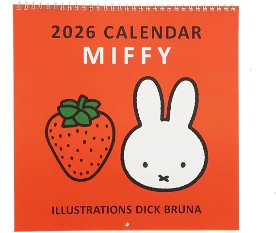Square Miffy 2026 Wall Calendar, Red, 30BCA-1