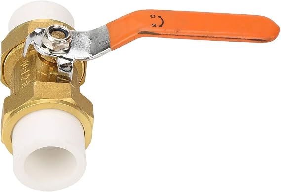 Brass Ball Valve 1-inch DN25 1.6MPa Ball Valve Shut Off with Double PPR Hot Melt Fitting for Water Use