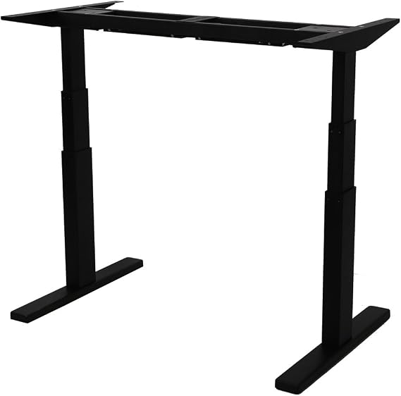 FLEXISPOT E3B-DE Height Adjustable Electric Standing Desk Frame Only Heavy Duty Steel Stand Up Desk with Automatic Memory Smart Keypad, Input voltage 230V for Germany,France,Spain etc.