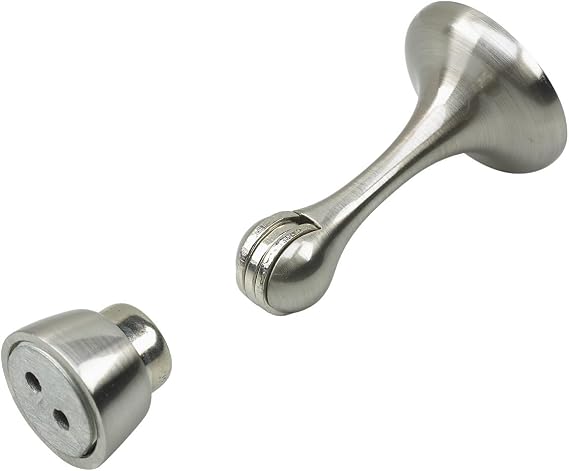 Richelieu Onward 3-inch (76 mm) Magnetic Door Stop, Brushed Nickel