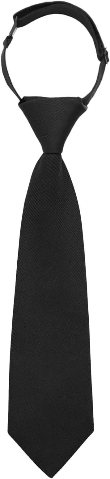LJBFNN Toddler Tie, Boys Ties 4-8, Adjustable Clip On Pre Tied Neckties Solid Color Kids Necktie for Wedding School Uniforms