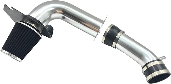 3-Inch Cold Air Intake Kit with Heat Shield + Filter Compatible for Ford Mustang 3.8L V6 Engine 1999-2004 Automatic and Manual Transmission (Black)