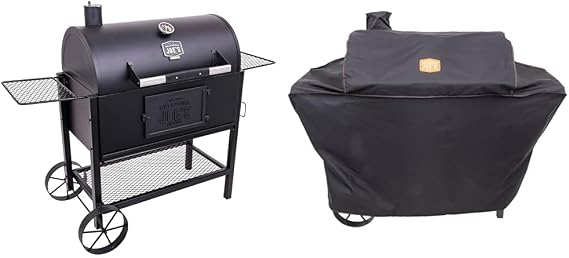 Oklahoma Joe's Judge Charcoal Grill - 19302087 & Judge Charcoal Smoker Cover, Black