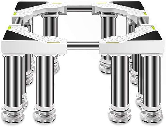 Heightening Washing Machine Stand with 4/8/12 Feet Heavy Duty Telescopic Furniture Pedestal Universal Fridge Dryer Base Anti Vibration Mute Holder Stand Outdoor Roller Floor T