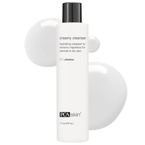 PCA SKIN Creamy Face Cleanser for Dry and Sensitive Skin, 7 oz | Gentle Daily Face Wash, Removes Excess Oil, Makeup, and Impurities Without Stripping Moisture, Softens and Smoothes