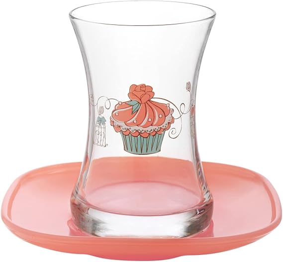 Lav Cupcake 12'li Çay Seti