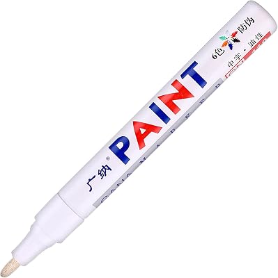 1Pcs Paint Marker Pen for Car Tyre Tire Tread Rubber 5ML Teacher Pens White, One Size