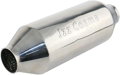 Bottle Style Resonator exhaust muffler for cars 2 InletOutlet,13 Overall Length