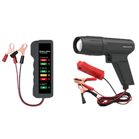Car Battery Tester + Automotive Timing Light 12V