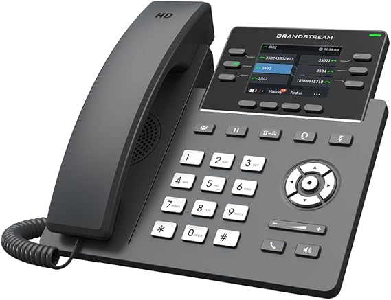 Grandstream GRP2615 IP Phone | 10 Lines, 5 SIP Accounts | 4.3-Inch Color Display | Wi-Fi 5 | Dual-Port Gigabit Ethernet with Integrated PoE