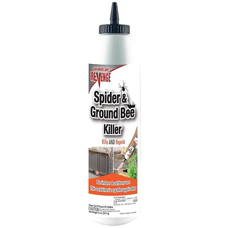 Revenge Spider & Ground Bee Killer, 10 oz Ready-to-Use Dust Treatment