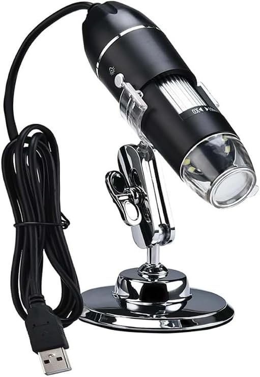 1600X Zoom 2MP USB Dijital Mikroskop 8 Ledli Kamera Saç, Cilt Analizi, Eğitim, Endüstriyel