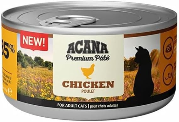 Acana Premium Pate (Ezme) Konserve Yaş Kedi Maması, Tavuklu, 85 gr