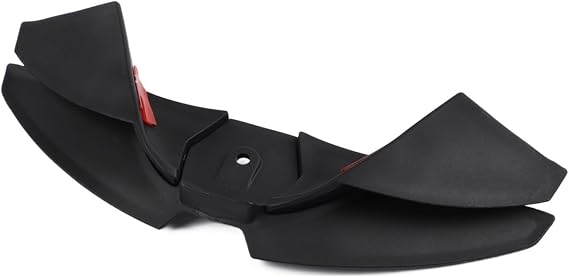 Aerodynamic Front Spoiler Winglet Kit Compatible with For For MT-07 2024 2025, Low-Downforce ABS Fairing Accessory, Black and Water Transfer Printing(Black)