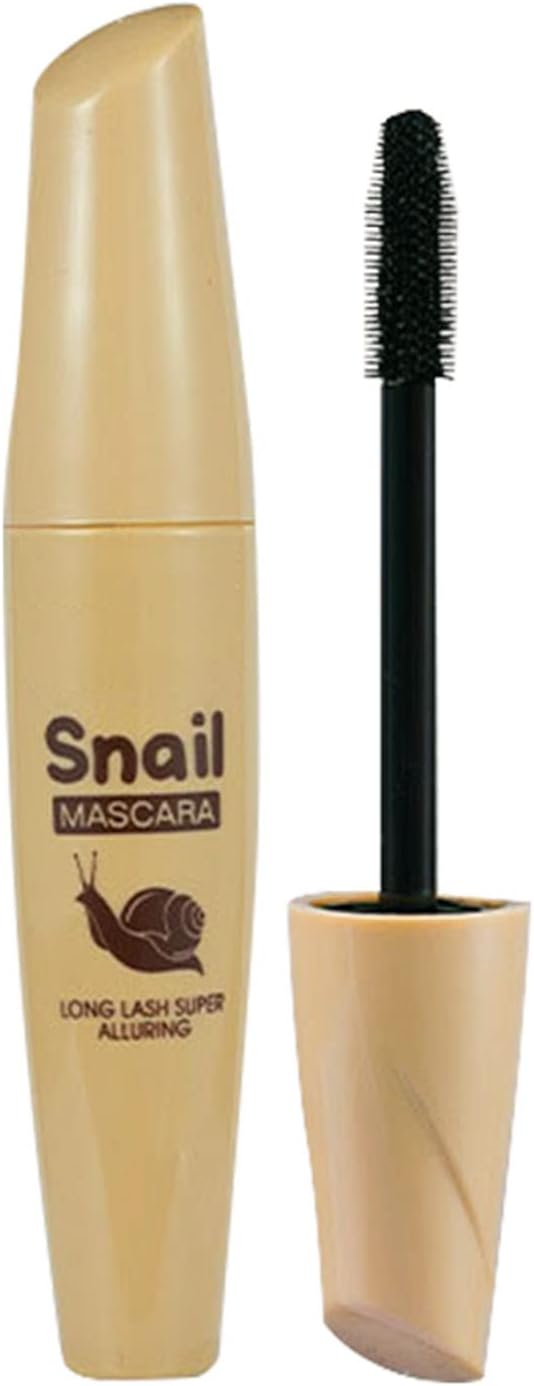Mascara Waterproof Mascara 4d Silk Fiber Large Eye Mascara Thick Long Lasting Black And Thick Eyelashes No Makeup Beautiful Rolling Nourishing Mascara Glitter Mascara for Eyelashes (Black, One Size)