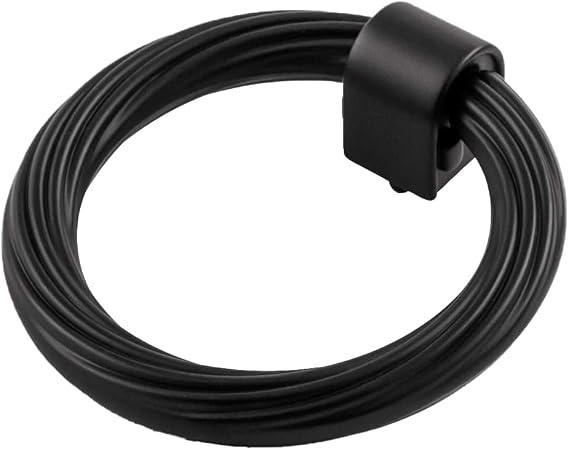 Belwith-Keeler Bijou Sybil Collection Ring Pull 2-7/8 Inch x 2-3/4 Inch Matte Black Finish