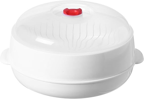 Microwave Food Steamer for Cooking: Multifunctional Microwave Steamer with a Transparent Lid,Steam Pots for Cooking Dumplings,Vegetable,Bacon,Sea Food,Kitchen Gadget&Essentials