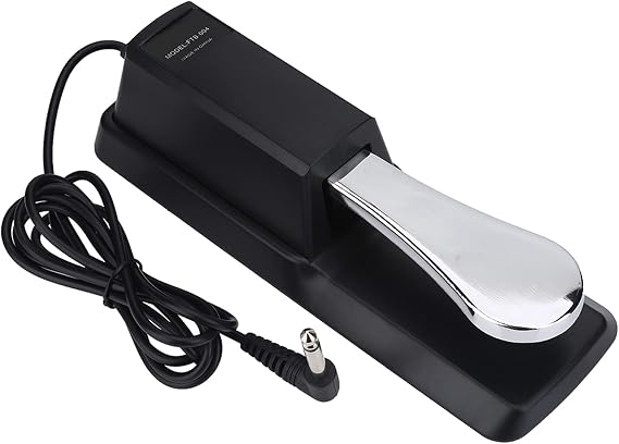 Keyboard Sustain Pedal, Universal Digital Piano Foot Pedal with Non-slip Bottom for Keyboards
