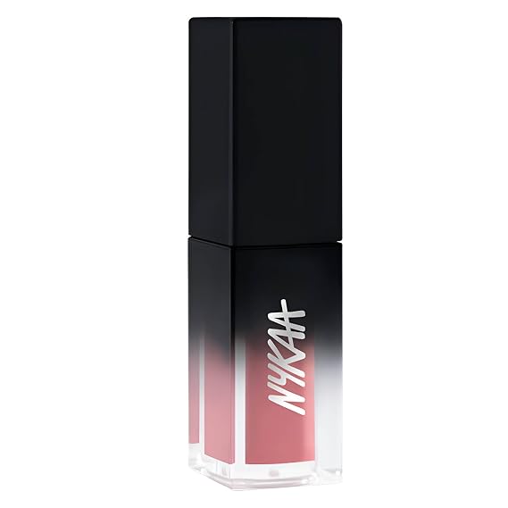 Nykaa Cosmetics Get Set Matte Demi Matte Lip Cream Lipstick - Soft Velvety Texture Lip Balm - Lip Color with Weightless Comfort - Goals - 0.16 oz