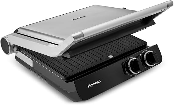 Homend Grilliant 1342H 3 in 1 Inox Gövde Çift Taraflı XL Döküm Plaka Tost ve Izgara Makinesi