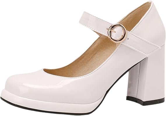 Mary Jane,chunky Platform Mary Janes Shoes,women's Marys Jane Square Toe,women's Chunky Platform Marys Janes Shoes,business Casual,comfortable,for Women Dressy And Work