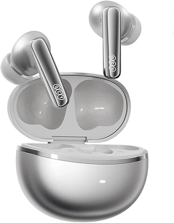 QCY MeloBuds N70 Bluetooth Kulaklık, Hi-Res Audio, LDAC, 50dB Hibrit ANC Gürültü Engelleme, 50 Saat Pil Ömrü, Dual acoustic Drivers Hİ-Fİ Sound, Wreless Charging Support