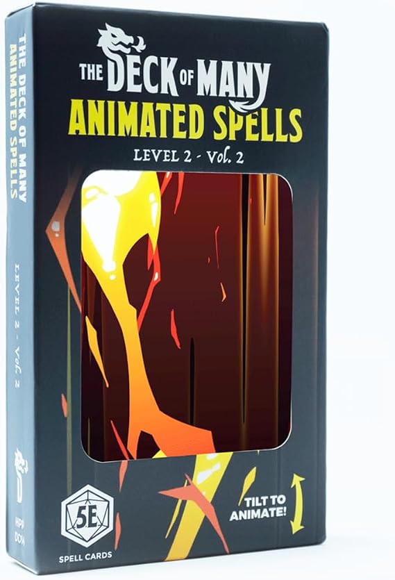 Deck of Many Animated Spells, Level, 2 M-Z SW