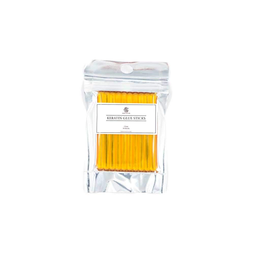 HAIR COUTURE Keratin Glue Sticks - Hair Extension Premium 10 Piece Professional Grade Tools Clear Bond Adhesive Extra Hold Strength