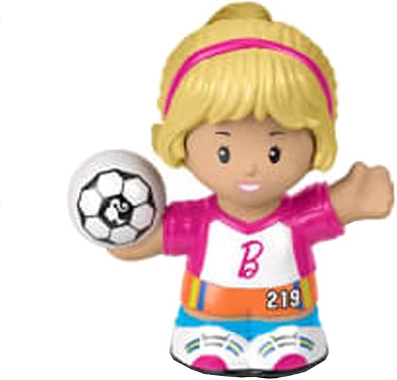 Replacement Part for Fisher-Price Little People Playset - Replacement Female Soccer Star Player Figure ~ Inspired by Barbie You Can Be Anything