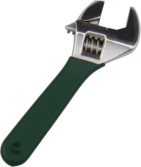 4" Mini Adjustable Spanner, Lightweight and Durable - Chrome Vanadium Steel, Non-Slip Grip & Laser Scale - Compact Tool for Mechanical, Car, and Bike Repairs, Portable Hand Wrench Tool