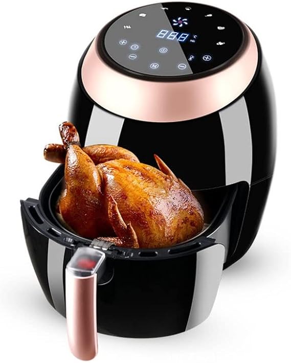 Air Fryer - Multi Cooker with Roast Bake Food Dehydrator Reheat Non Stick Coated Basket Cookbook 7 Liters Ultra Large Capacity Black (Color : Black)