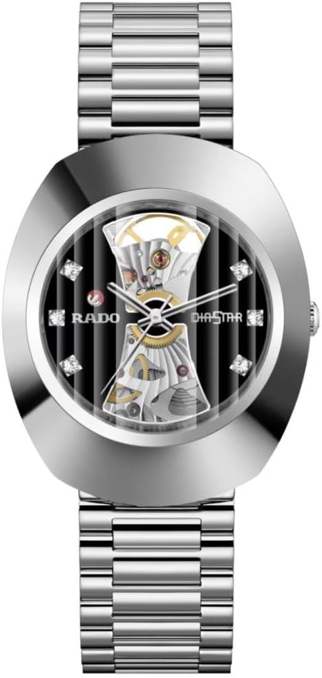 Rado - DiaStar Original Open Heart - Men - Swiss Watch - Sapphire Crystal and 6 Cubic Zirconia Dial - 80 Hours of Power Reserve - Automatic - 35 mm