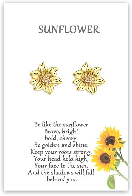 Tarsus Sunflower Earrings Jewelry Gifts for Women Girls
