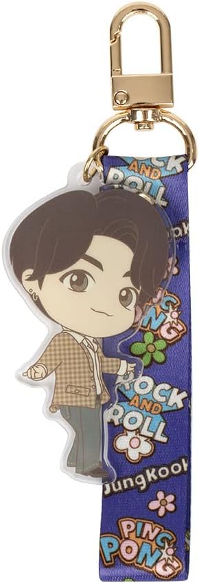 BTS TinyTan Dynamite Acrylic Strap Keyring Key Chain Accesssories (JungKook)