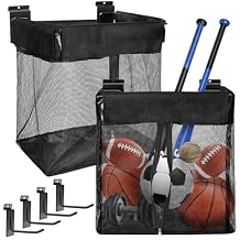 Large Mesh Slatwall Baskets 2 Sets, 16x16x12 Inch Slat Wall Mesh Baskets with 4 Hooks, 48L Mounted Hanging Slatwall Basket for Shop Garage Gym Toy Display Storage Panel Accessories