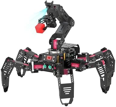 Hexapod AI Robotic Explorer with Vision Arm Ultimate Raspberry Pi 4B Powered Robot Kit