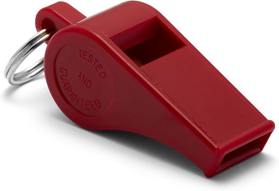 ACME Genuine No. 660 Thunderer BPA Free Plastic Whistle. Professional Quality. Small Sized. High Pitch. All-Rounder. 117 dBA. Designed and Made in The UK (Red)
