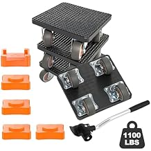New Upgrade Furniture Sliders Furniture Movers with 4 Wheels, Furniture Lift Mover Tool Set with 360 Rotatable, Furniture Dolly for Moving Heavy Duty Sofa, Bed, Maximum Load 1100LBS