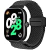 Rongep Xiaomi Redmi Watch 6/5/4/Mi Band 9 Pro/8 Pro ile Uyumlu Örgü Loop Kordon Manyetik Tokalı Yumuşak ve Konforlu Mi Band 9 Pro Kordon Terletmeyen Elastik Kumaşlı Redmi Watch 6 Kordonu
