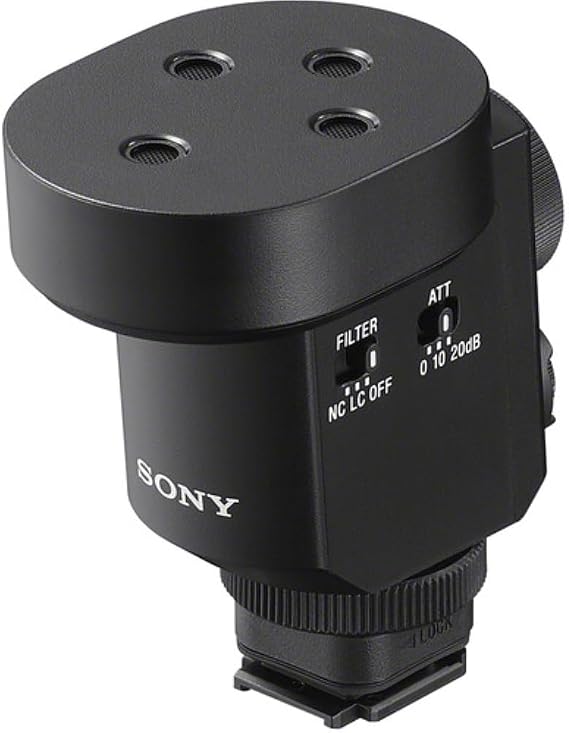 Sony Digital Shotgun Microphone ECM-M1,Black | Shoe support for battery-free & cable-free operation, Versatile selection of eight audio recording modes, Multi, Interface