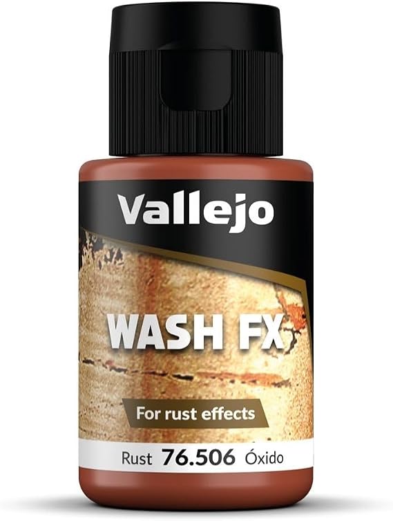 Vallejo - Wash FX | Rust 35 ml. (1.18 fl.oz.) | Designed for Rust Effects | Visual Realism for your Projects | Brush or Airbrush Use