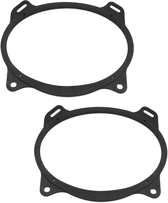 6x9 inch Rear Deck Speaker Adapter Spacer Ring Fit for Toyota Camry 2002-2011, Corolla 2003-2013 Solara 2004-2009 Yaris 2007-2015, Aftermarket Mounting Bracket