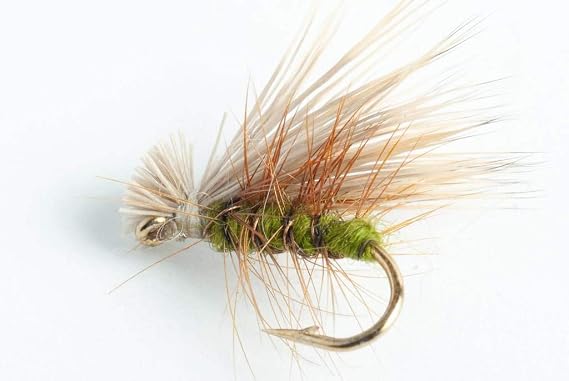 Elk Hair Caddis Dry Fly - Tan, Olive or Black - 6 Pack