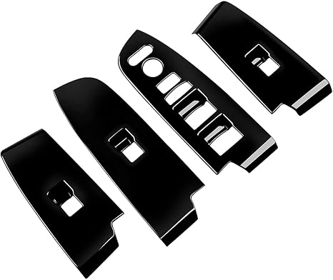 MEKOMEKO VE-BLB Compatible New Vezel Power Window Switch Cover Door Window Button Door Switch Panel Interior Panel For Vehicle Specific Interior Parts Accessories Made of ABS Resin 4PCS VEZEL RV Series April 2021 to Piano Black