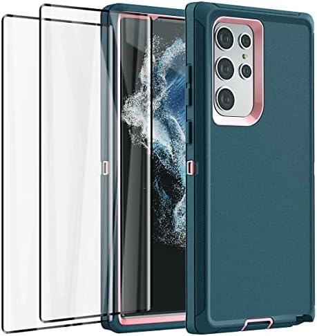 AICase for Galaxy S22 Ultra Case with Screen Protector,Heavy Duty Drop Protection Full Body Rugged ShockproofDust Proof Military Protective Tough Durable Phone Cover for Samsung S22 Ultra 6.8
