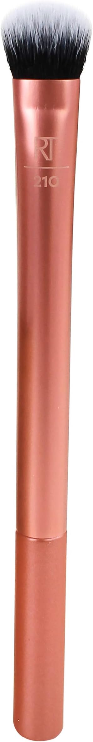 Real Techniques Expert Concealer Brush for Under Eye and Blemish Coverage, Blends Liquid or Cream Formula, Brightens Dark Circles, Soft Cruelty-Free Bristles, 1 Count | Cover blemishes with ease using a flat concealer brush and under eye brush with a domed head and soft synthetic bristles