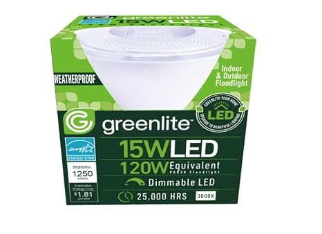 GREENLITE PAR38 E26 Medium LED FLOODLIGHT Bulb Bright White 120 WATT Equivalence 1 PK
