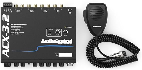 AudioControl ACX-3.2 All-Weather Graphic Equalizer and Crossover with Paging Mic