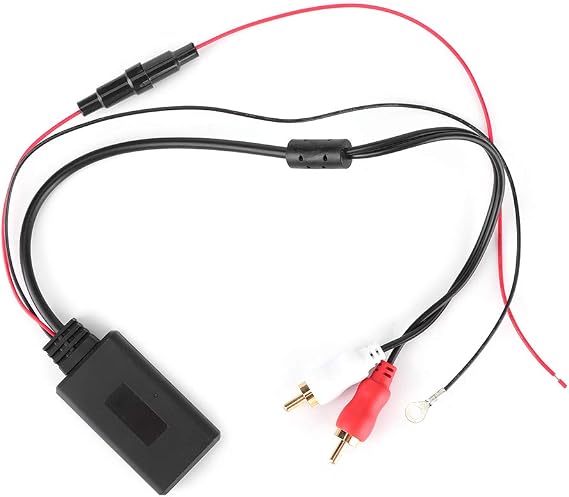 Yosoo Universal Bluetooth Aux Receiver for Car - 2 RCA Bluetooth Adapter 12V